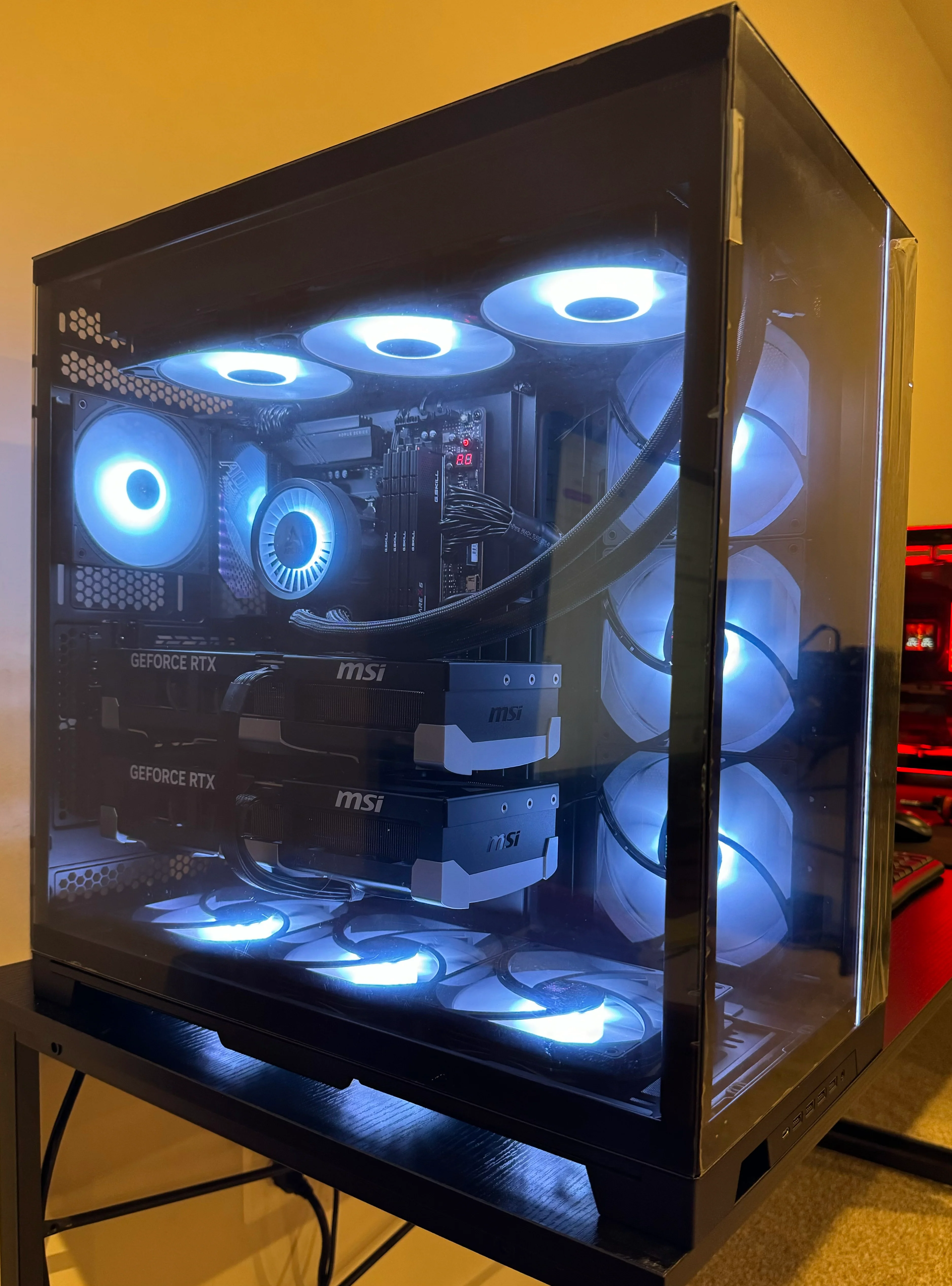 DUAL RTX 5090 AI WORKSTATION PC RYZEN 9 9950X3D 192GB RAM 8TB SSD WiFI RGB VR - Image 3