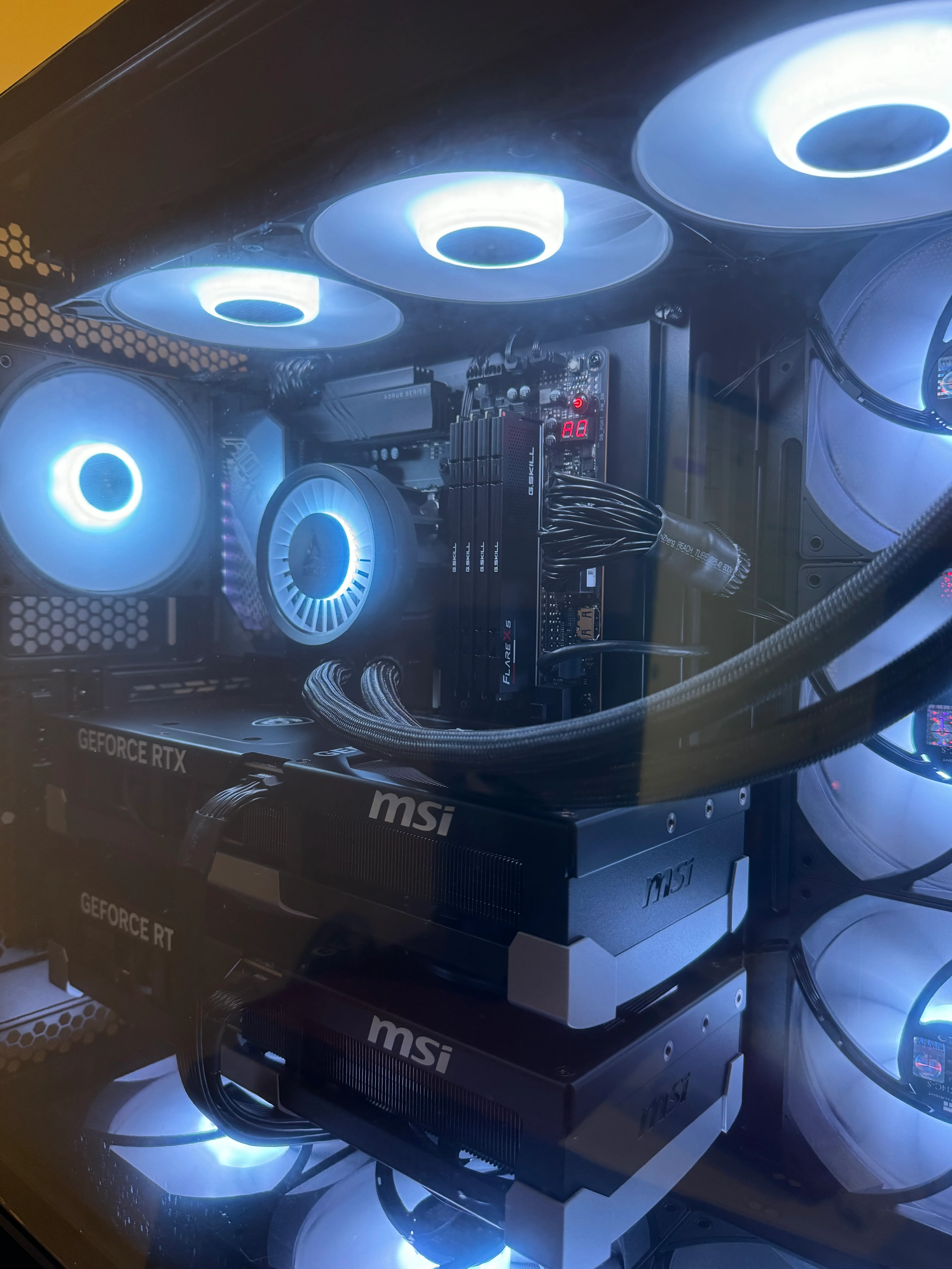 DUAL RTX 5090 AI WORKSTATION PC RYZEN 9 9950X3D 192GB RAM 8TB SSD WiFI RGB VR - Image 5