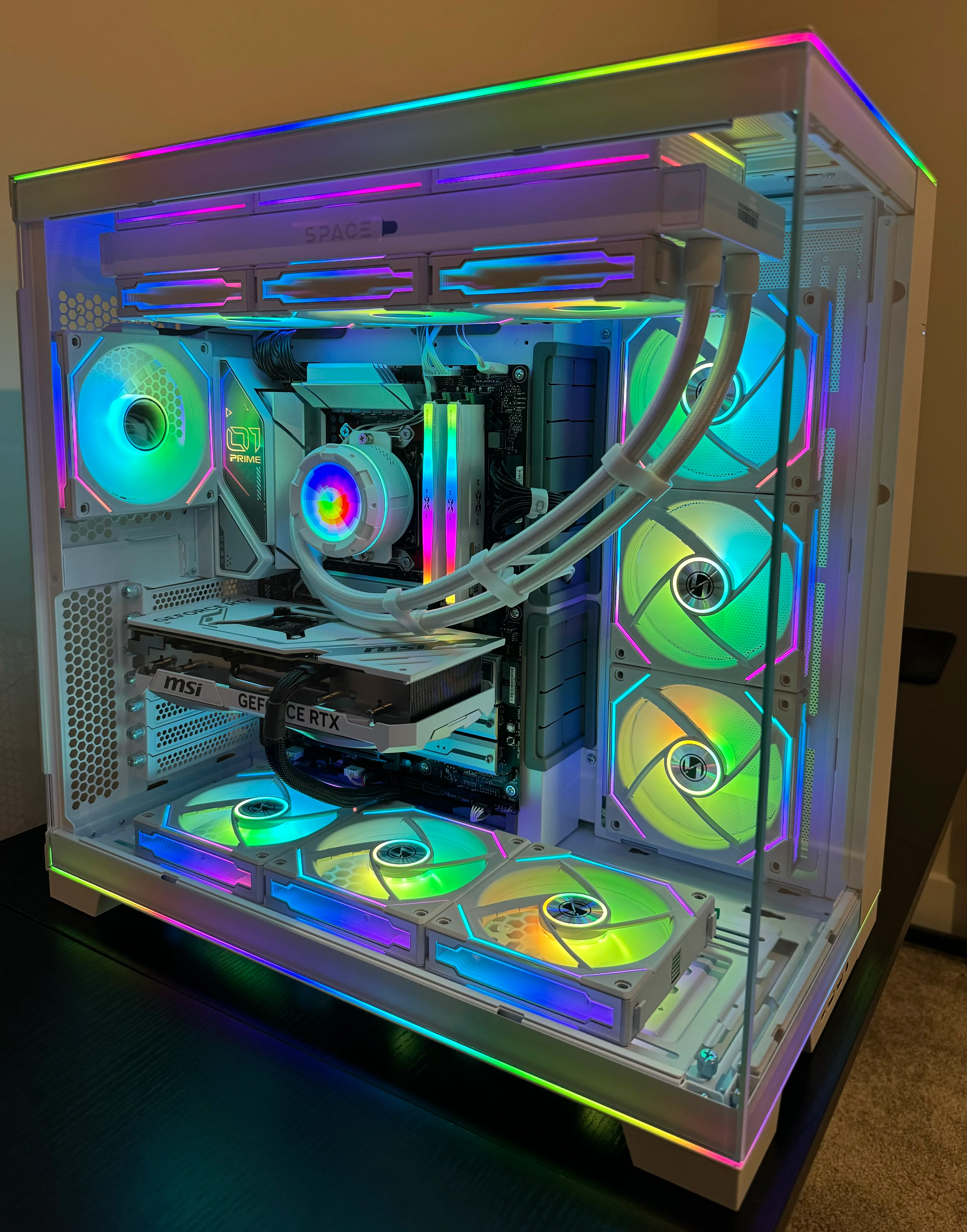 i9 14900K Gaming PC NVIDIA RTX 50 SERIES - 32GB DDR5 2TB SSD WiFi 6 DIGITAL LCD WHITE BUILD - Image 11