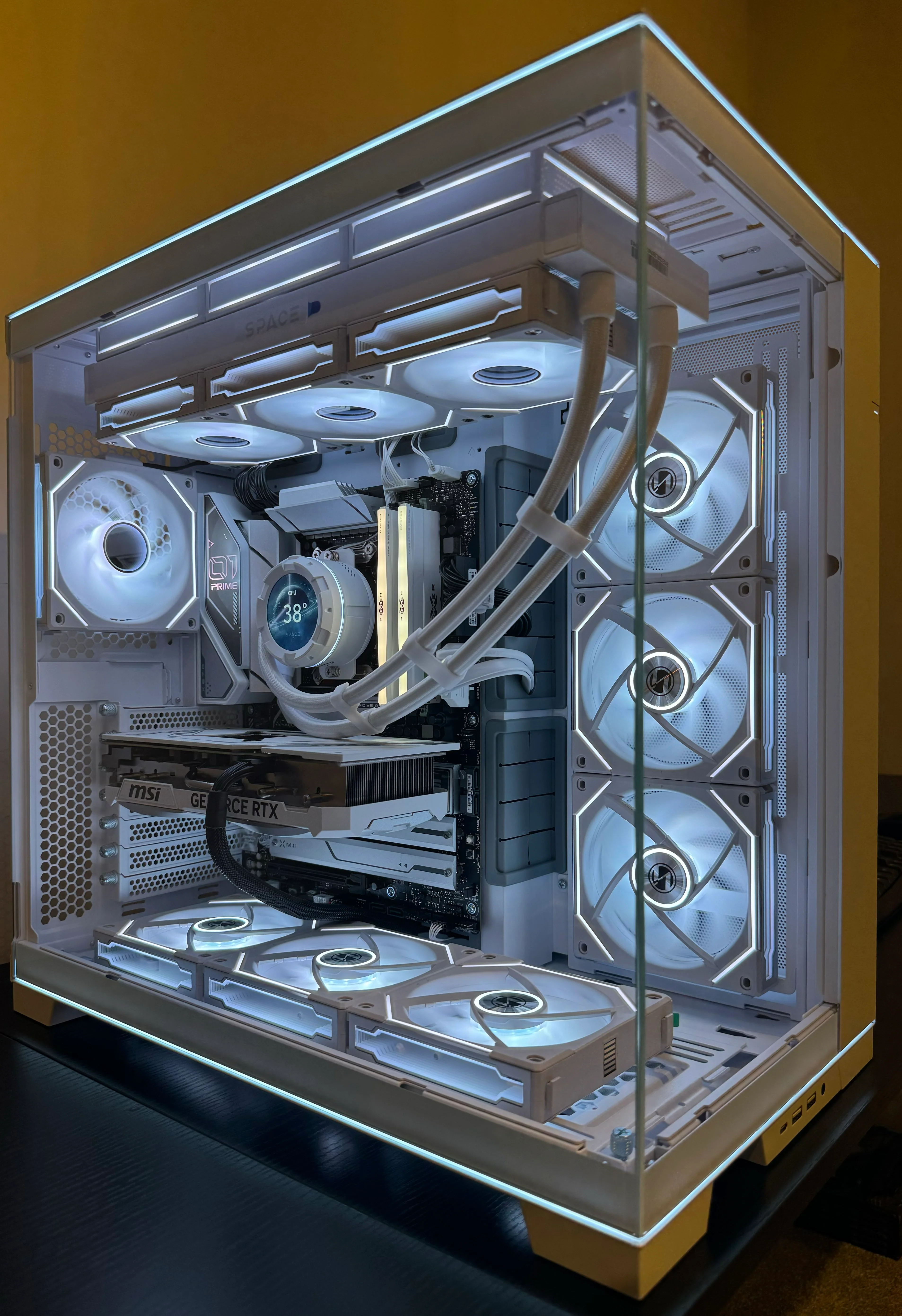i9 14900K Gaming PC NVIDIA RTX 50 SERIES - 32GB DDR5 2TB SSD WiFi 6 DIGITAL LCD WHITE BUILD - Image 4