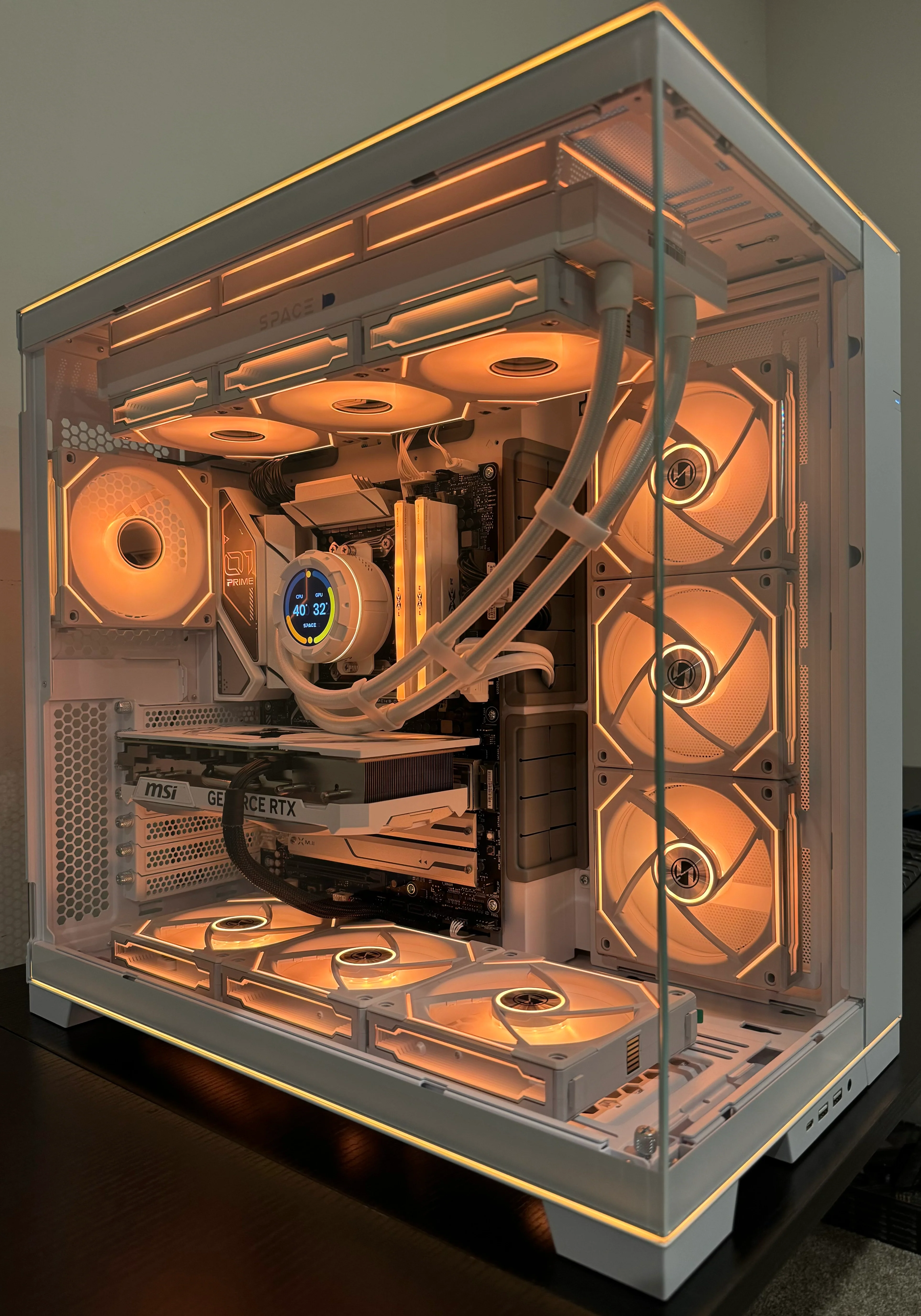 i9 14900K Gaming PC NVIDIA RTX 50 SERIES - 32GB DDR5 2TB SSD WiFi 6 DIGITAL LCD WHITE BUILD - Image 6
