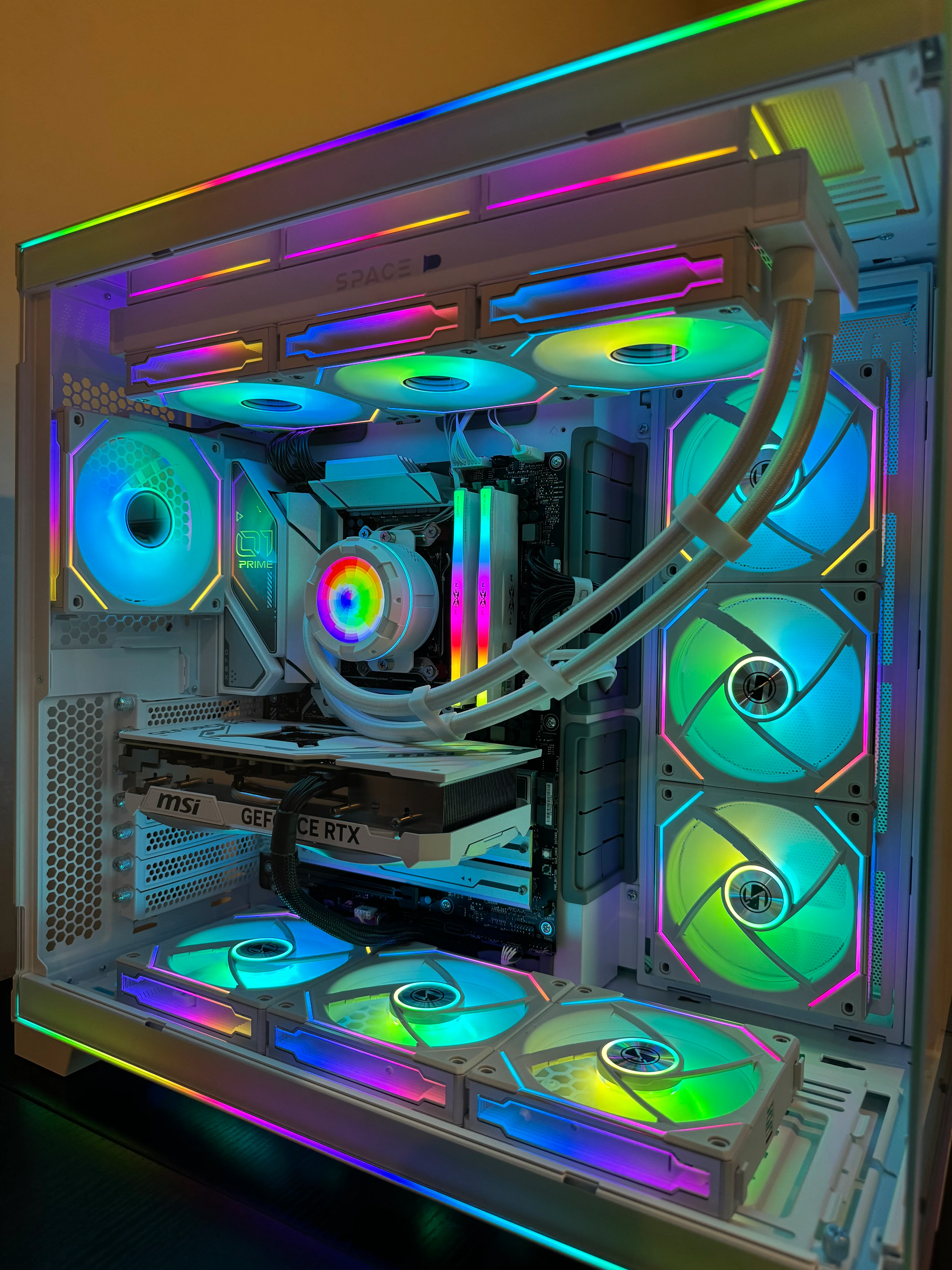 i9 14900K Gaming PC NVIDIA RTX 50 SERIES - 32GB DDR5 2TB SSD WiFi 6 DIGITAL LCD WHITE BUILD - Image 9
