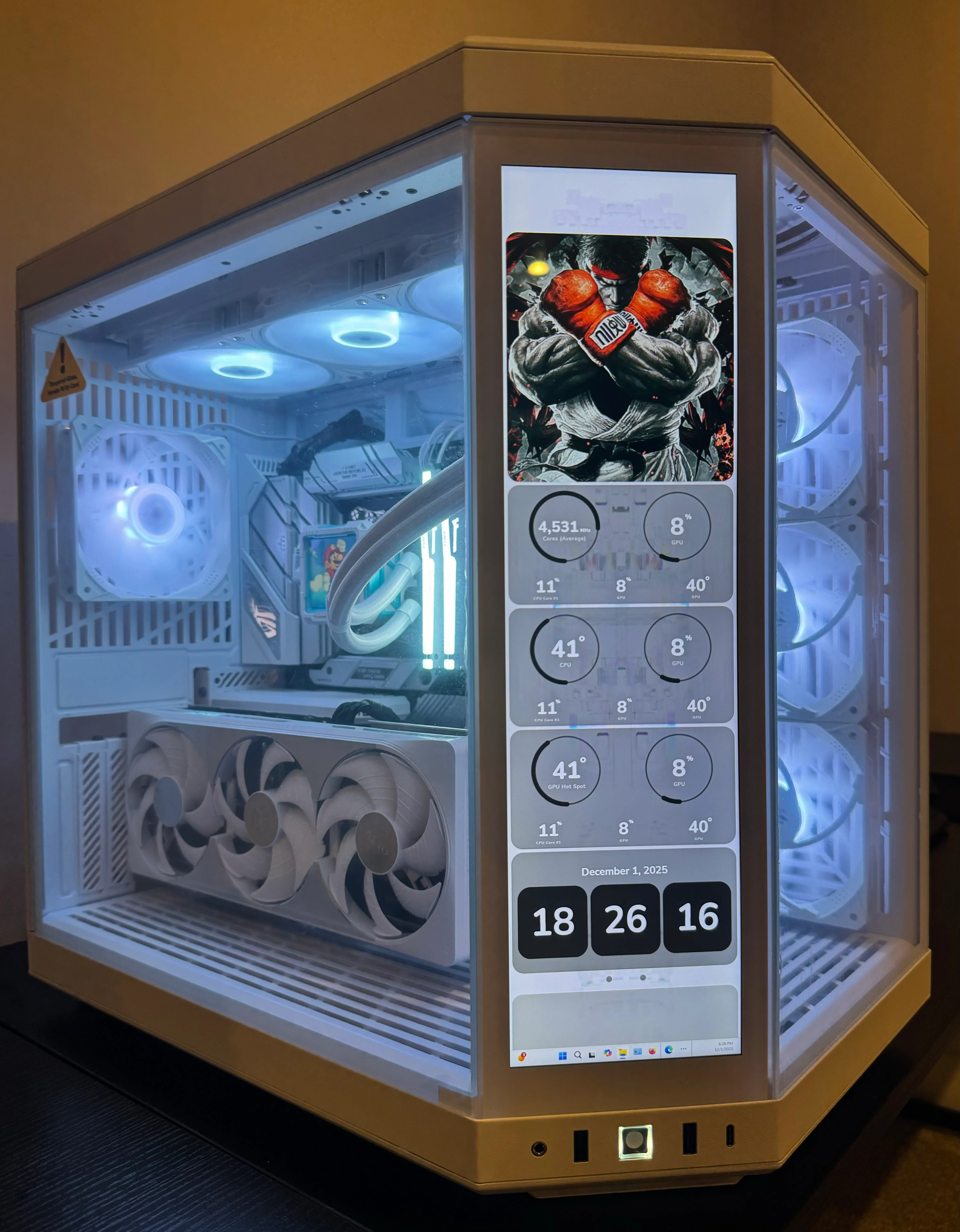 RX 9070 XT RYZEN 7 9800X3D Custom Built Gaming PC 32GB DDR5 2TB SSD WiFi RGB - WHITE BUILD