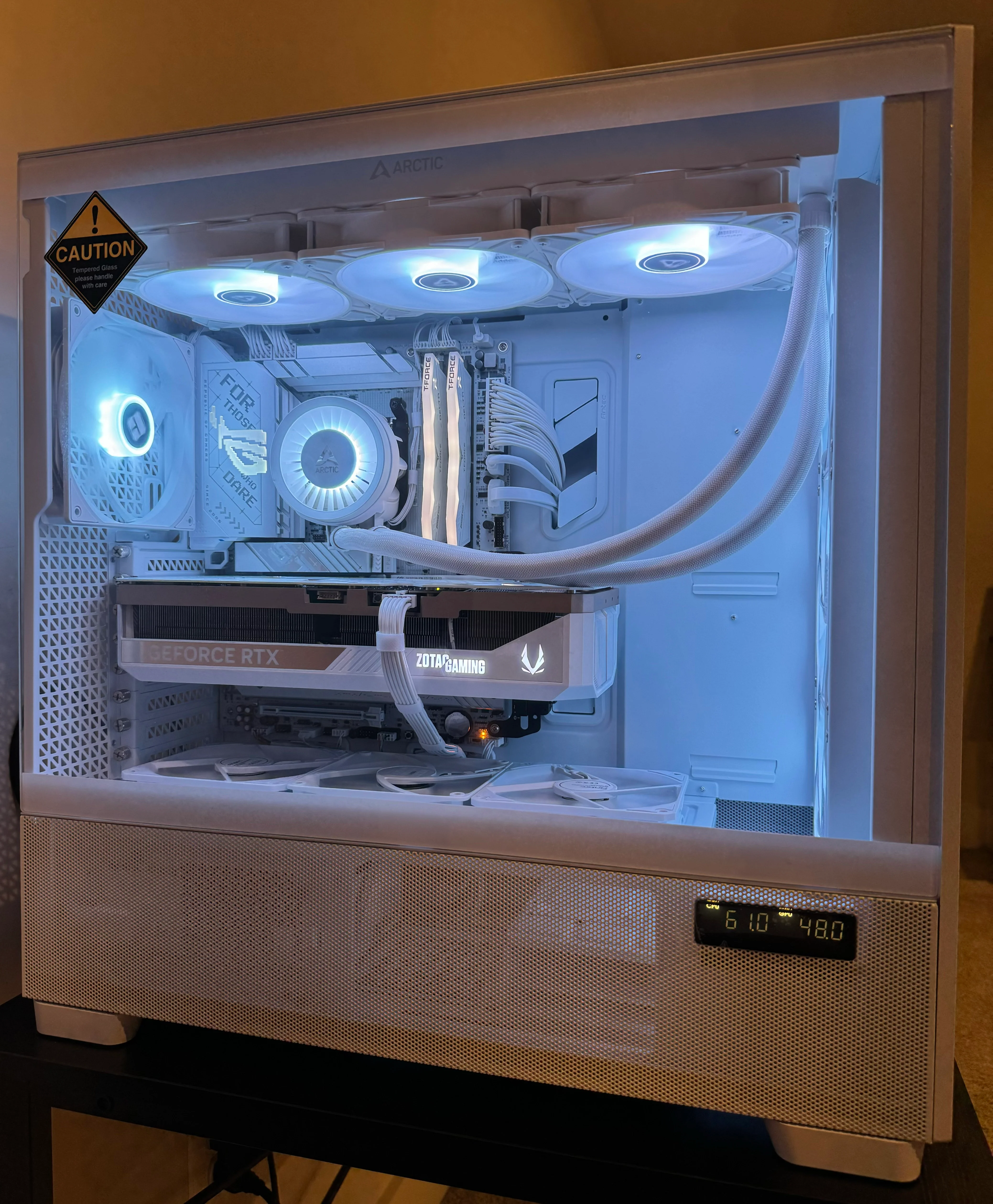 RTX 5070 Ti CUSTOM BUILT GAMING PC RYZEN 7 9800X3D 32GB DDR5 RAM 2TB SSD WiFi 6 VR WHITE BUILD - Image 3