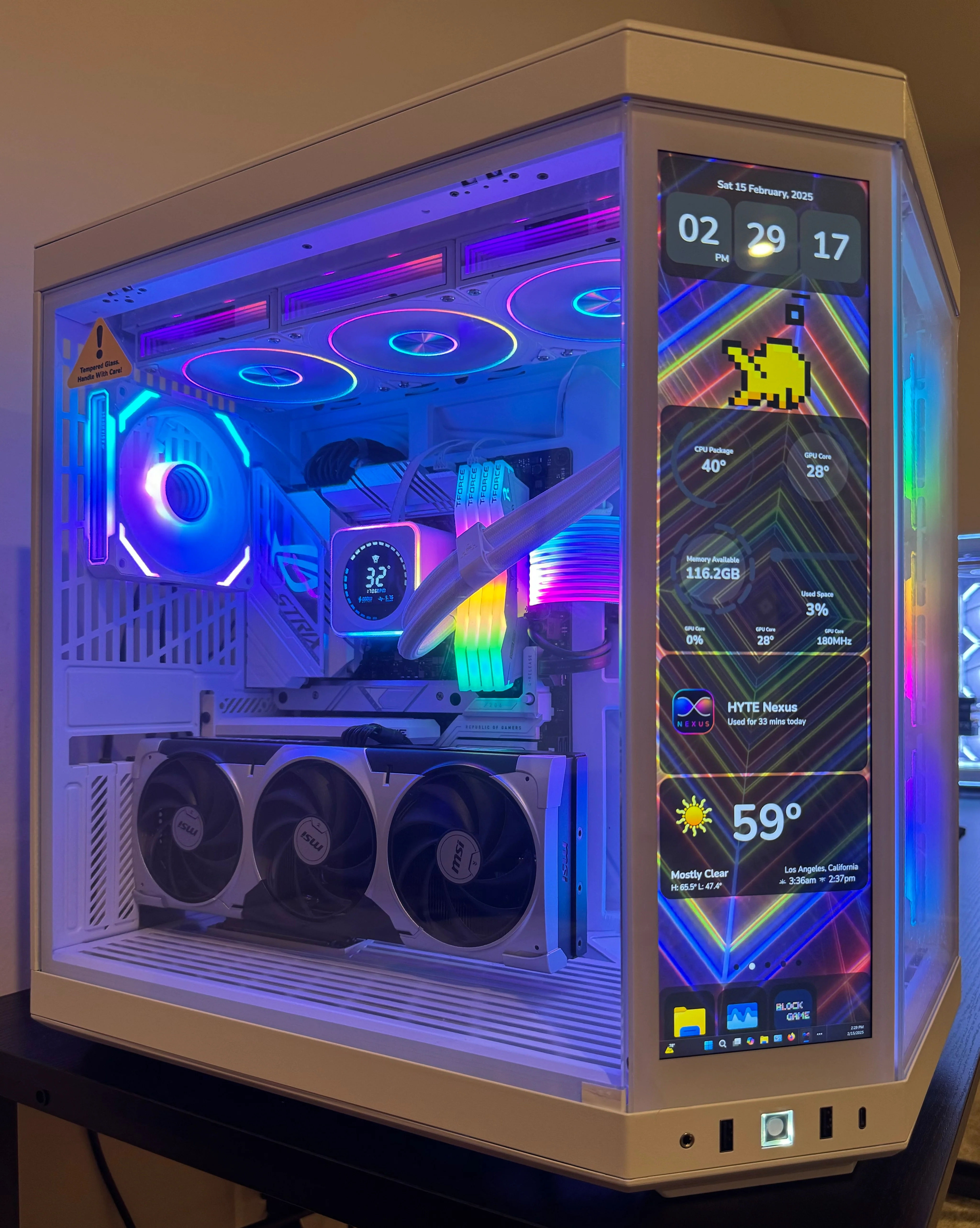 RTX 5080 CUSTOM BUILT GAMING PC RYZEN 7 9800X3D 64GB DDR5 RAM 4TB SSD WiFi 6 VR WHITE BUILD - Image 10