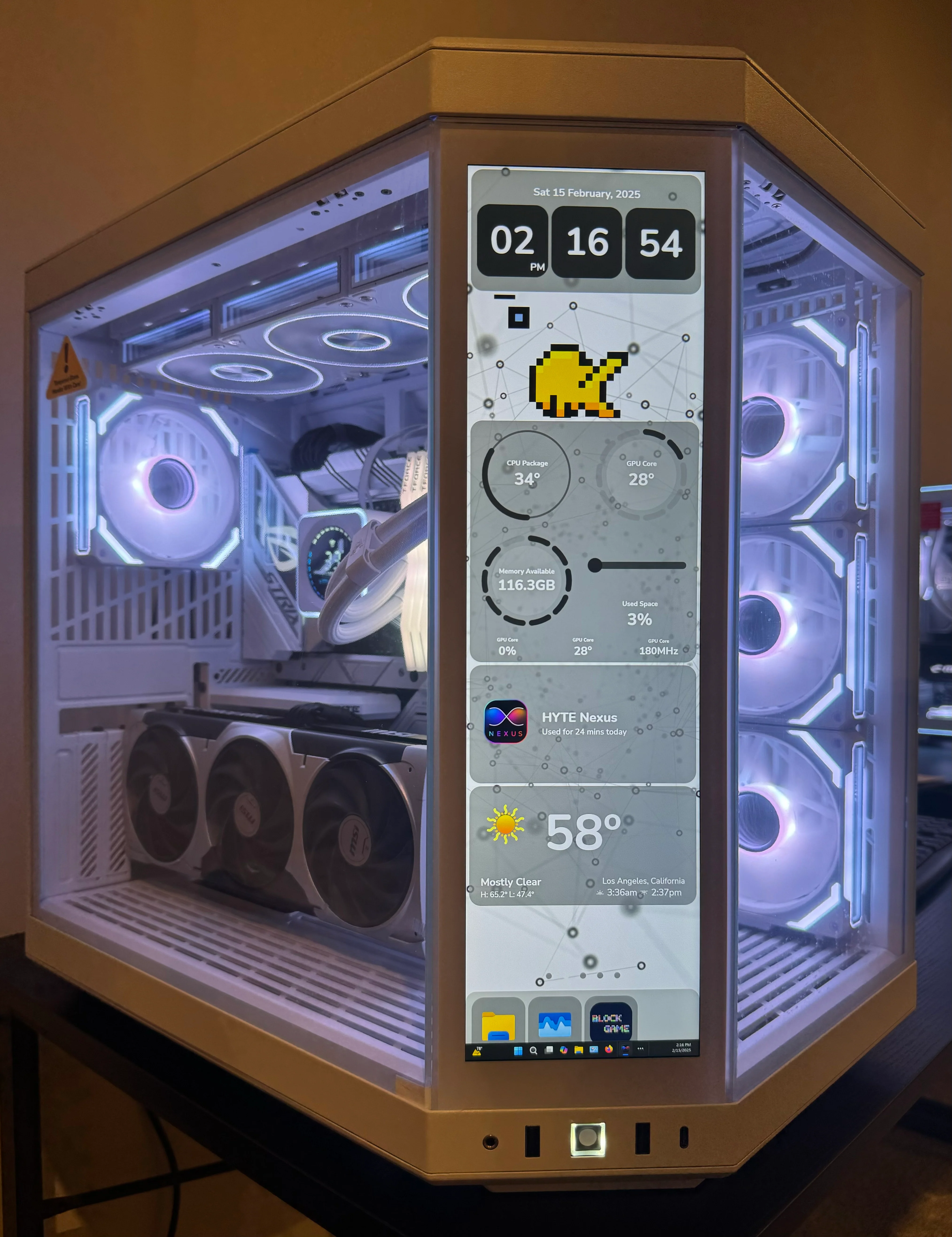 RTX 5080 CUSTOM BUILT GAMING PC RYZEN 7 9800X3D 64GB DDR5 RAM 4TB SSD WiFi 6 VR WHITE BUILD - Image 2