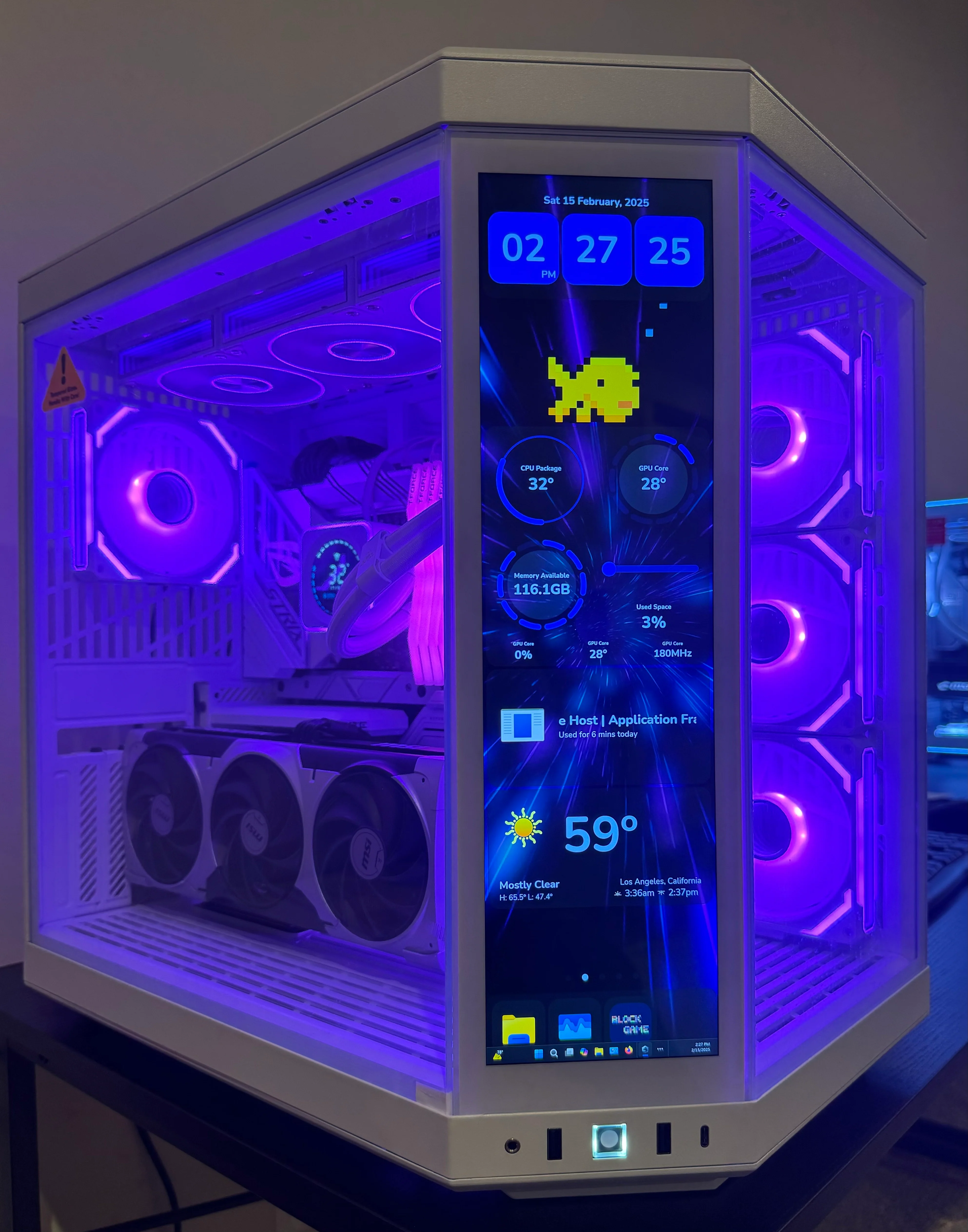 RTX 5080 CUSTOM BUILT GAMING PC RYZEN 7 9800X3D 64GB DDR5 RAM 4TB SSD WiFi 6 VR WHITE BUILD - Image 7