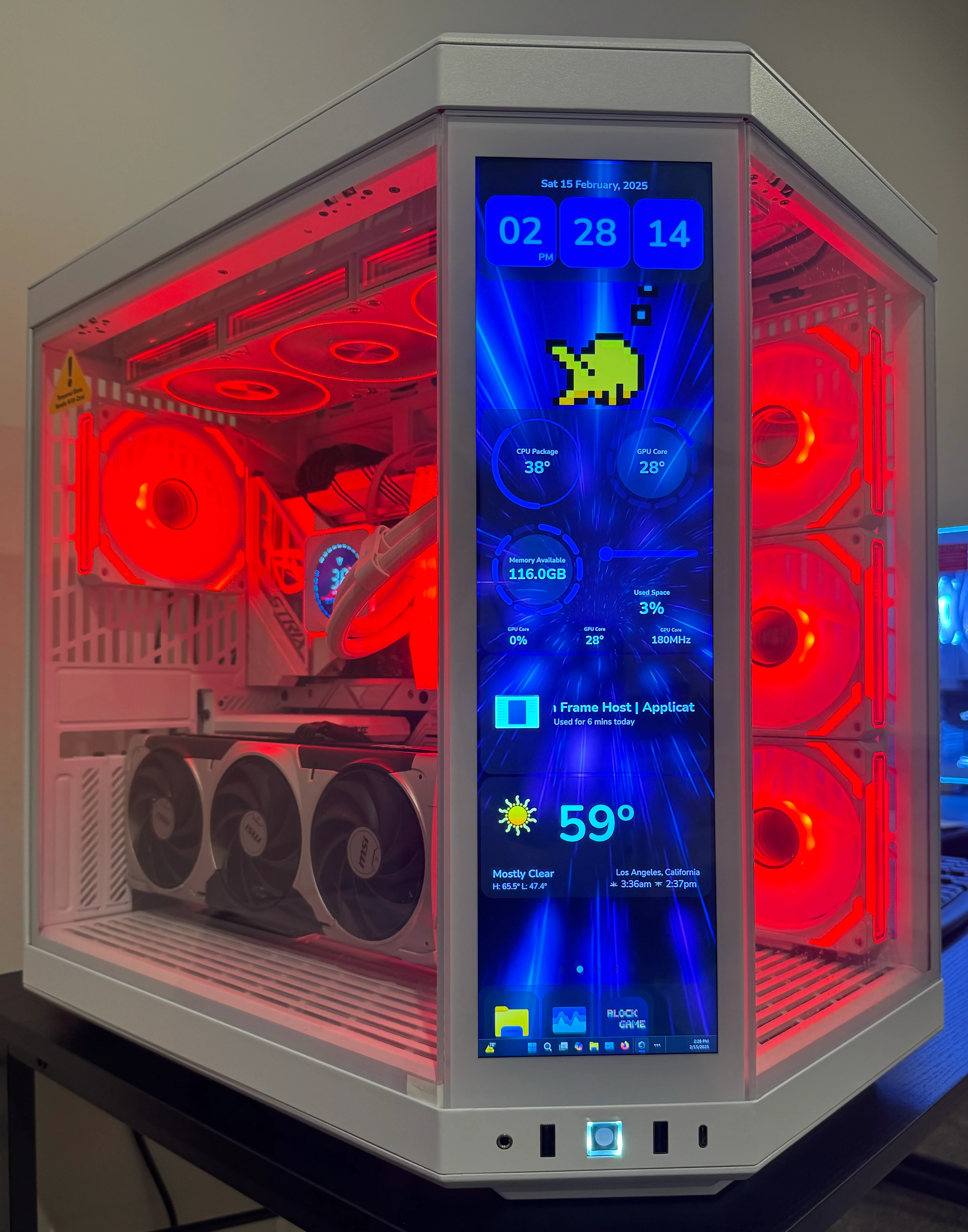 RTX 5080 CUSTOM BUILT GAMING PC RYZEN 7 9800X3D 64GB DDR5 RAM 4TB SSD WiFi 6 VR WHITE BUILD - Image 8
