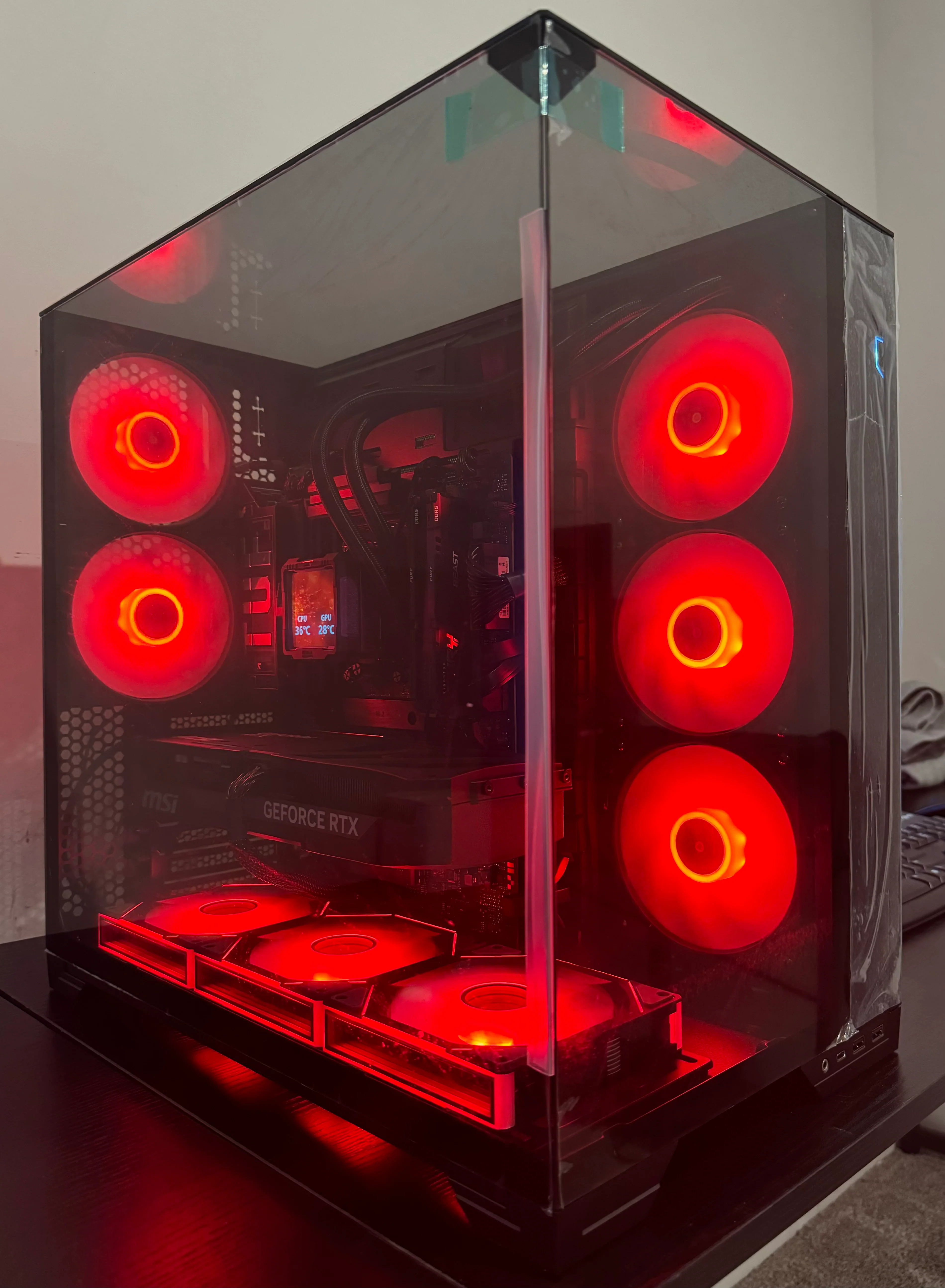 RTX 5080 CUSTOM BUILT GAMING PC RYZEN 9 9900X 32GB DDR5 RAM 2TB SSD WiFi 6 VR
