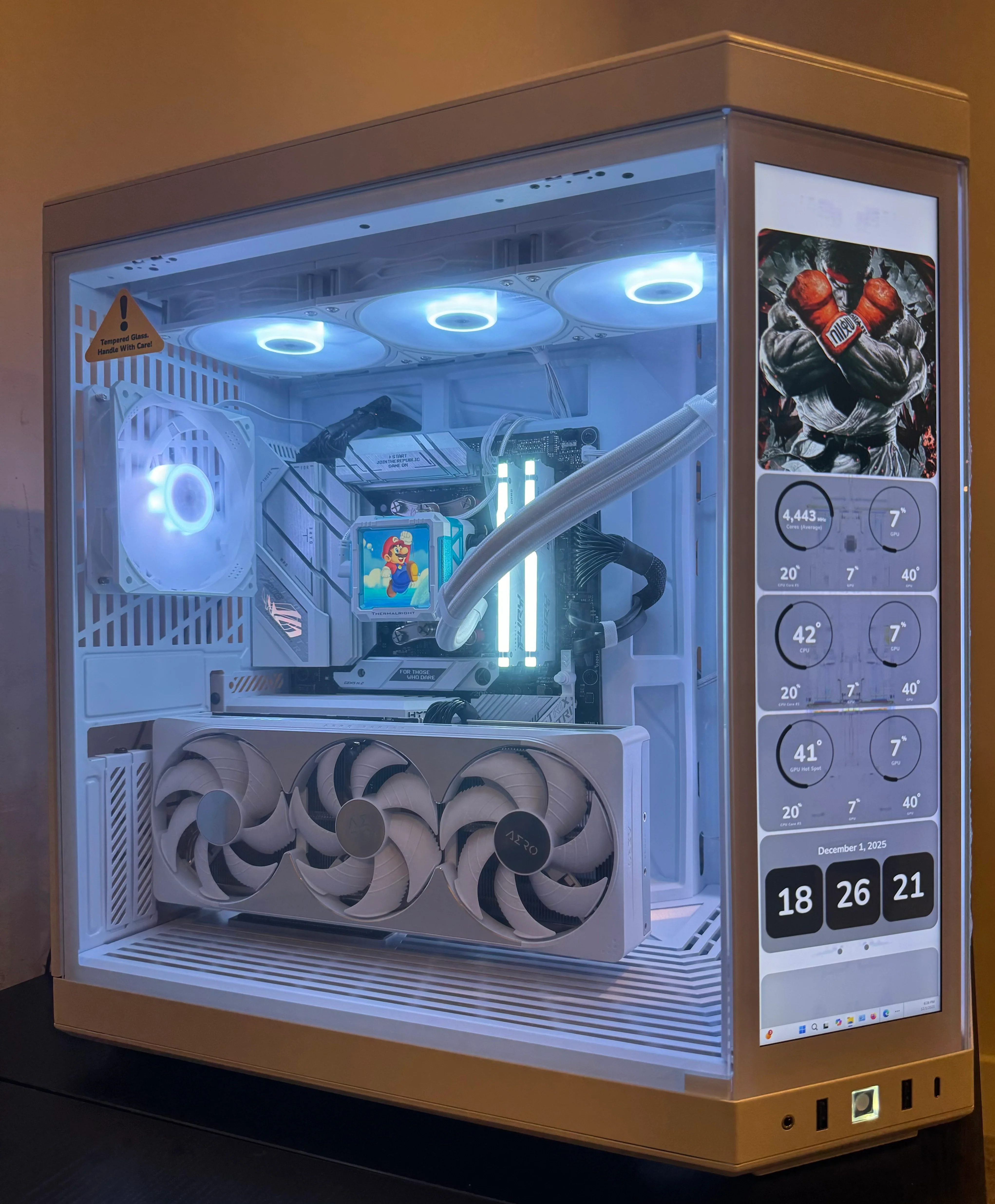 RX 9070 XT RYZEN 7 9800X3D Custom Built Gaming PC 32GB DDR5 2TB SSD WiFi RGB - WHITE BUILD - Image 2
